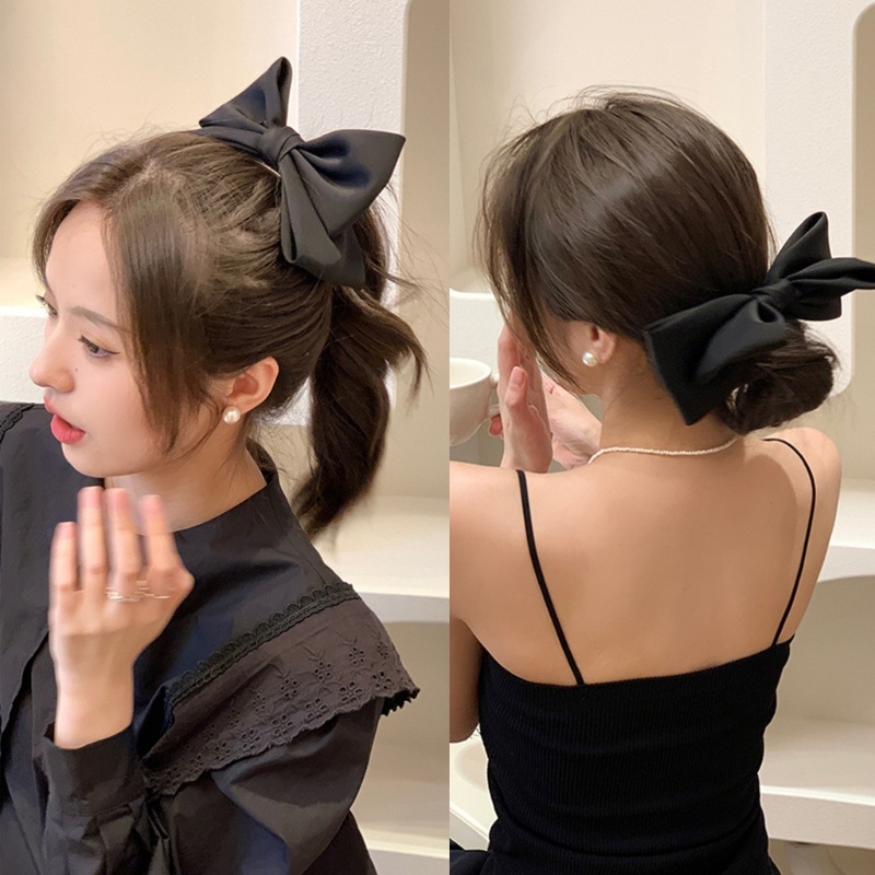 Kẹp Tóc Hình Nơ Lớn Chống Trượt Dễ Thương