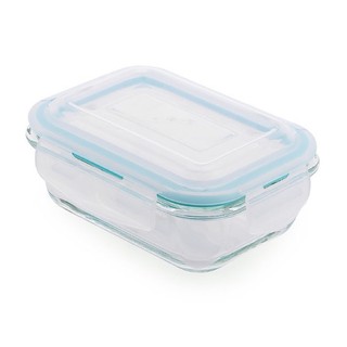 Set 4 hộp thủy tinh chữ nhật 640ml đựng thực phẩm an toàn