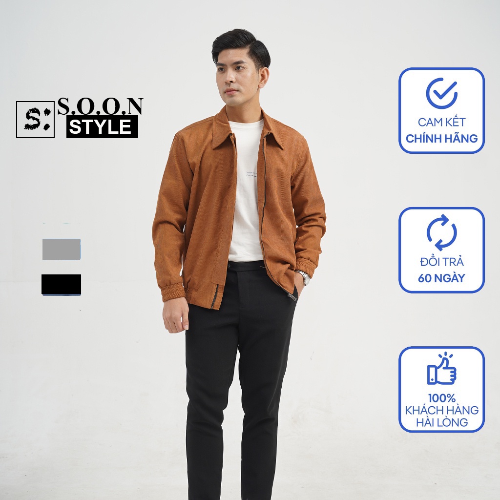 Áo Khoác Nam Dáng Bomber, Chất Nhung Tăm 2 Lớp Thời Thượng, Kiểu Dáng Mới 2022 NK02