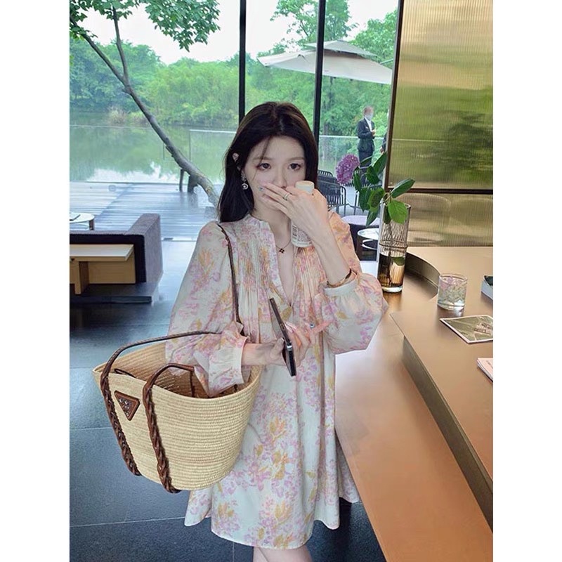 Đầm dập ly hoa phong cách tiểu thư thời trang nữ  hera MSP Z4