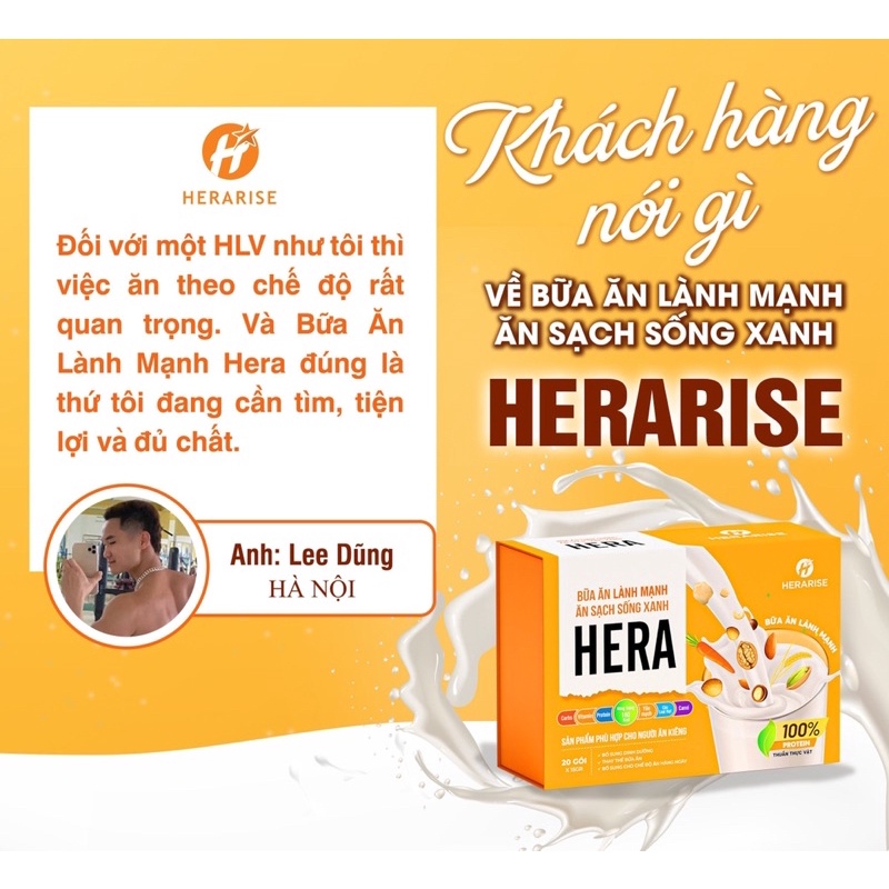 Bữa ăn lành mạnh ăn sạch sống xanh HERA