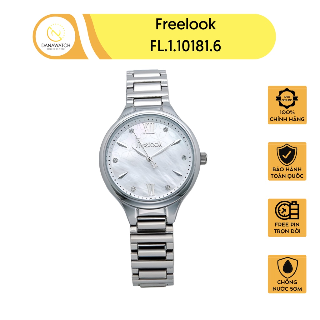 Đồng hồ nữ Freelook FL.1.10181.6 chính hãng dây kim loại chắc chắn mang phong cách cổ điển như một nàng thơ Pháp