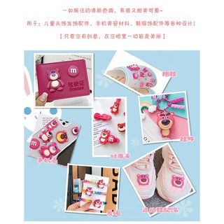 🌸CHARM GẤU DÂU LOTSO TRANG TRÍ🍓