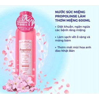 (Nội Địa Nhật) Nước Súc Miệng Nhật Bản Propolinse 600ml