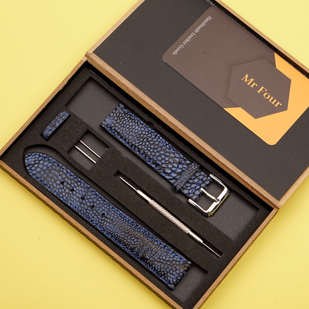 Dây Đồng Hồ Da Đà Điểu Size 12mm, 14mm, 16mm - Dây Da Đồng Hồ Nữ Cao Cấp MrFour | Ostrich Leather Watch Bands