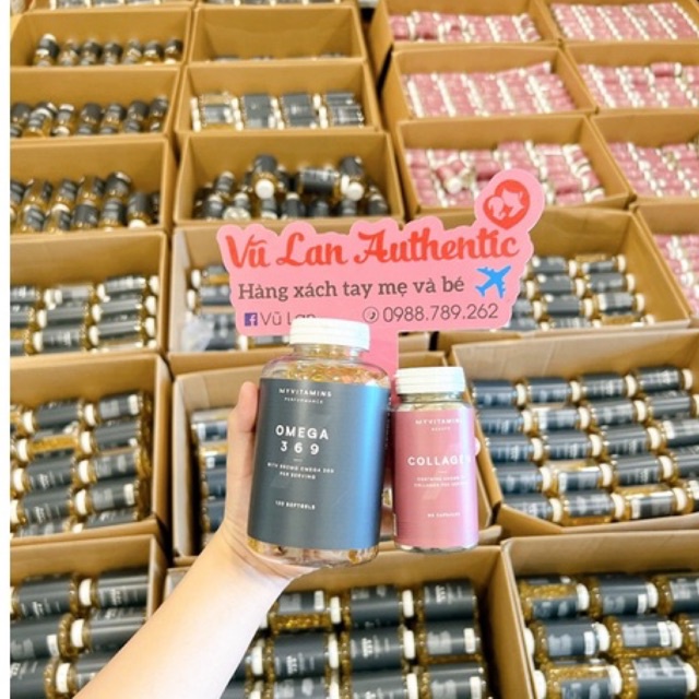 Viên uống collagen thủy phân Myvitamin Pháp 90 viên hỗ trợ đẹp da, chống lão hóa