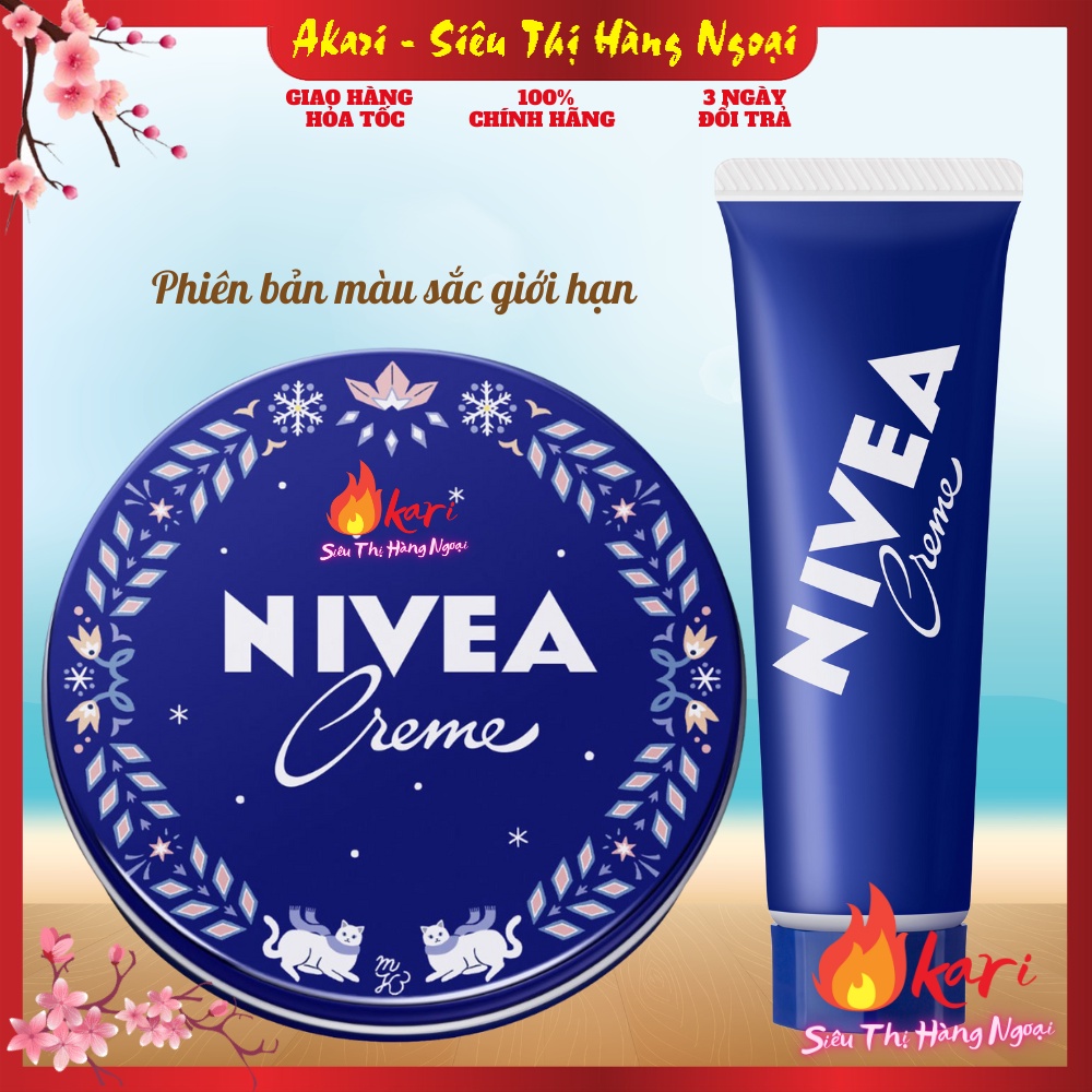 Kem dưỡng ẩm da mặt, toàn thân Matsuki Yoko Nivea Cream tuýp 50g, hộp 169g, chống nứt nẻ, khô da & rạn da