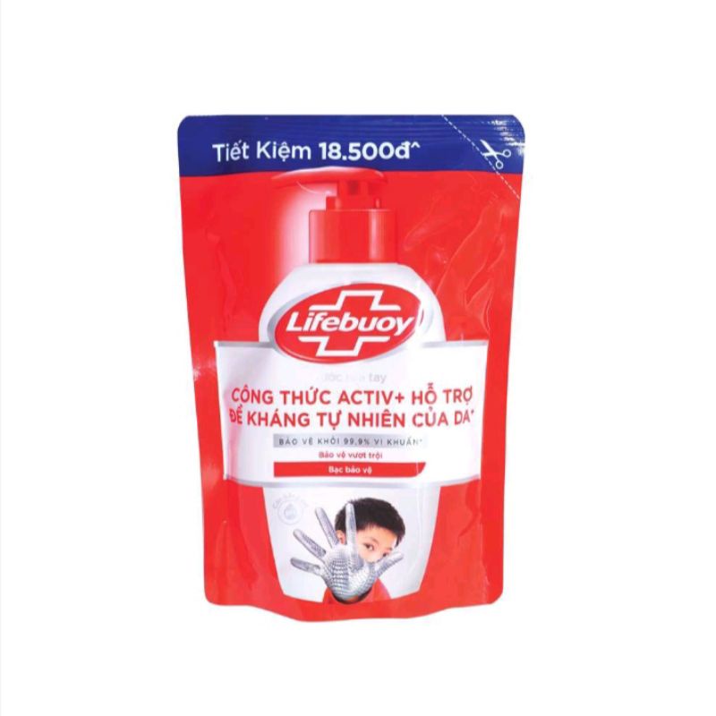 Nước Rửa Tay Lifebuoy túi đỏ 400g - 349