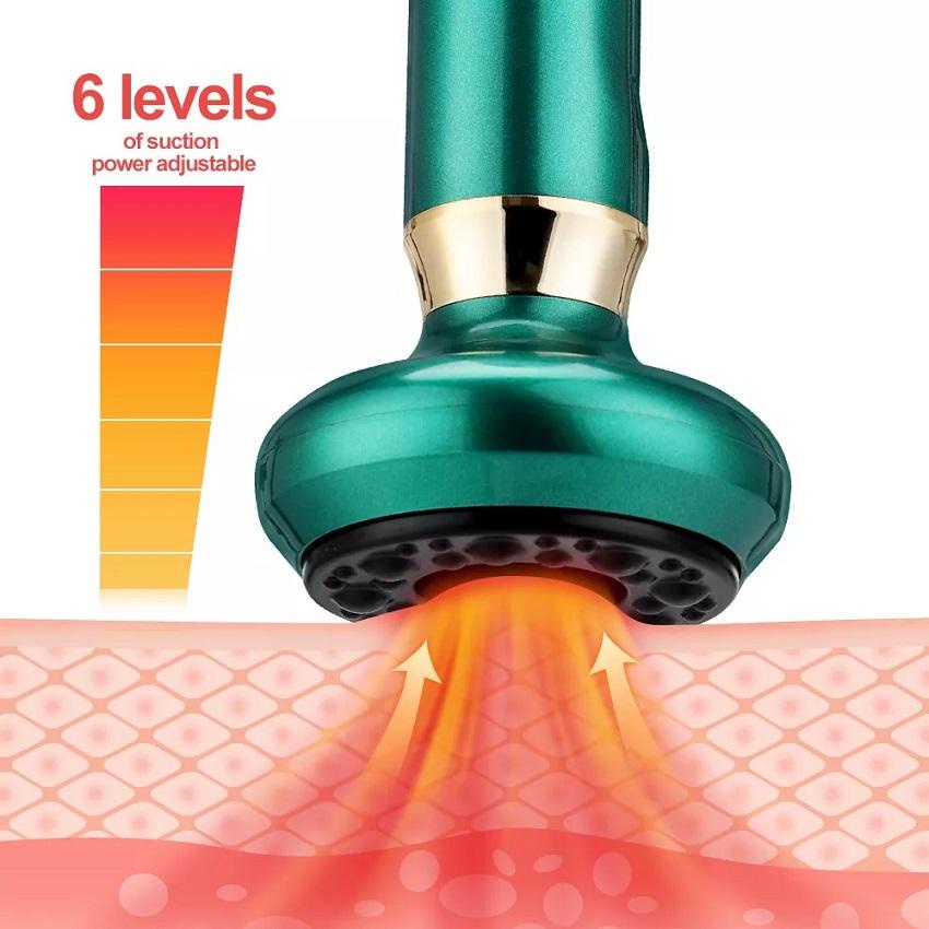 Máy Massage Giác Hơi, Máy Cạo Gió Điện Tử 6 Chế Độ Giảm Mệt Mỏi