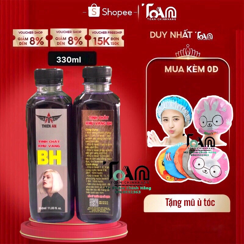 Khử vàng BH, sản phẩm hỗ trợ nhuộm các màu thời trang trên level thấp 330ml