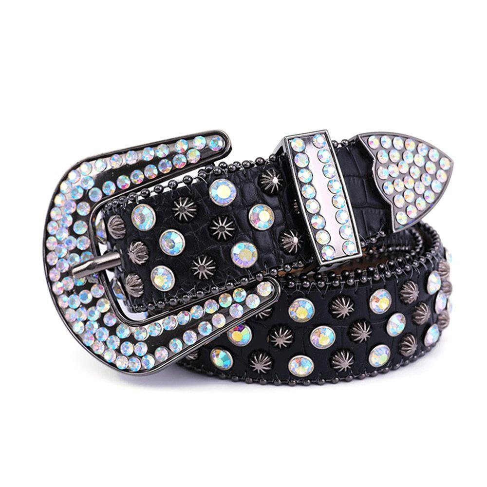 Thắt Lưng Da PU Lấp Lánh Có Thể Điều Chỉnh Cho Nữ