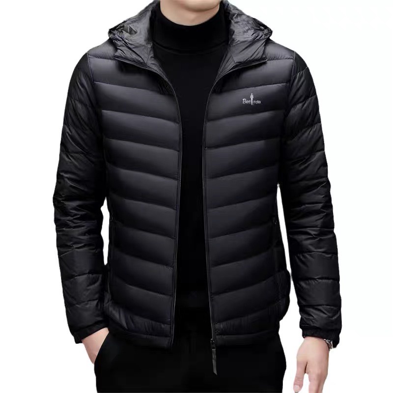 Áo Phao Nam Lót Lông Cừu Cao Cấp Phối Nón Che Mưa Giữ Nhiệt Ấm Áp Phong Cách Sang Trọng Lịch Lãm Hot Trend Mới