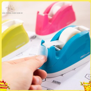 Cắt băng dính cỡ nhỏ DELI - E808,máy cắt băng để bàn có chống trơn trượt, CHÍNH HÃNG, CHẤT LƯỢNG