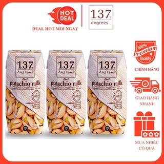 Sữa Hạt Dẻ Cười Nguyên Chất 137 Degrees 180ML (Lốc 3 Hộp)