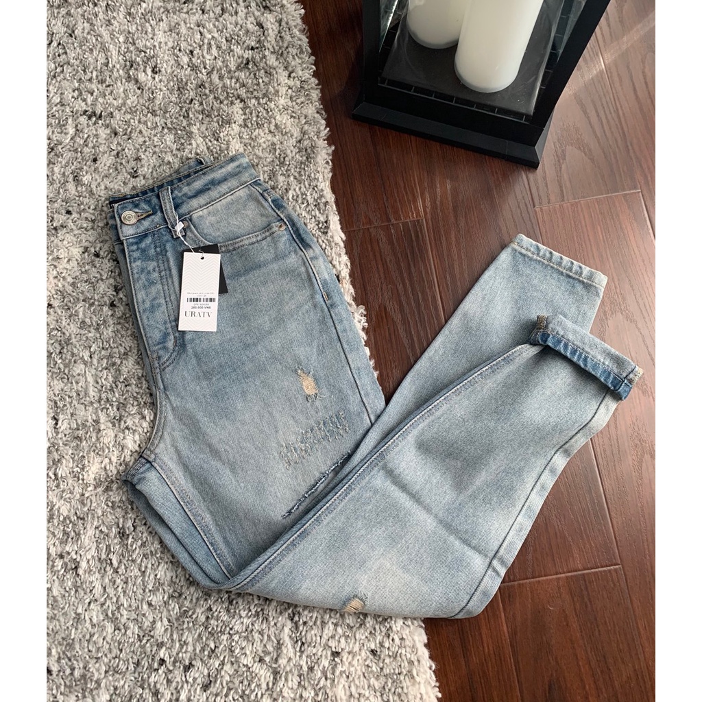 [CÓ SẴN - ẢNH THẬT] Momjeans rách Uratv