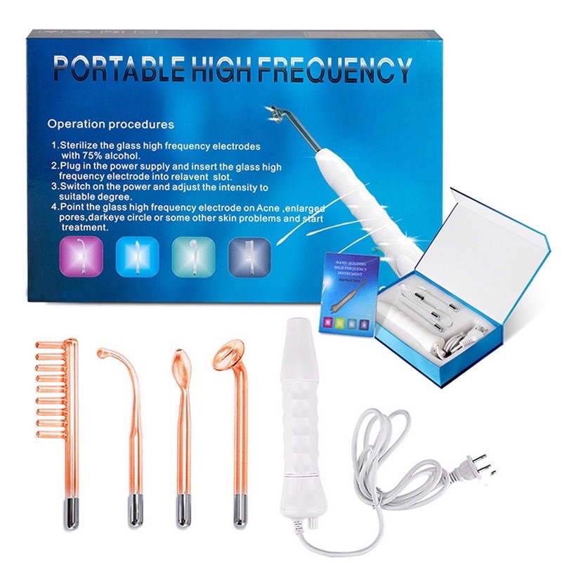 Máy Điện Tím Sát Khuẩn Kháng Viêm Sau Nặn Mụn Cầm Tay Cho Spa, Thẩm Mỹ