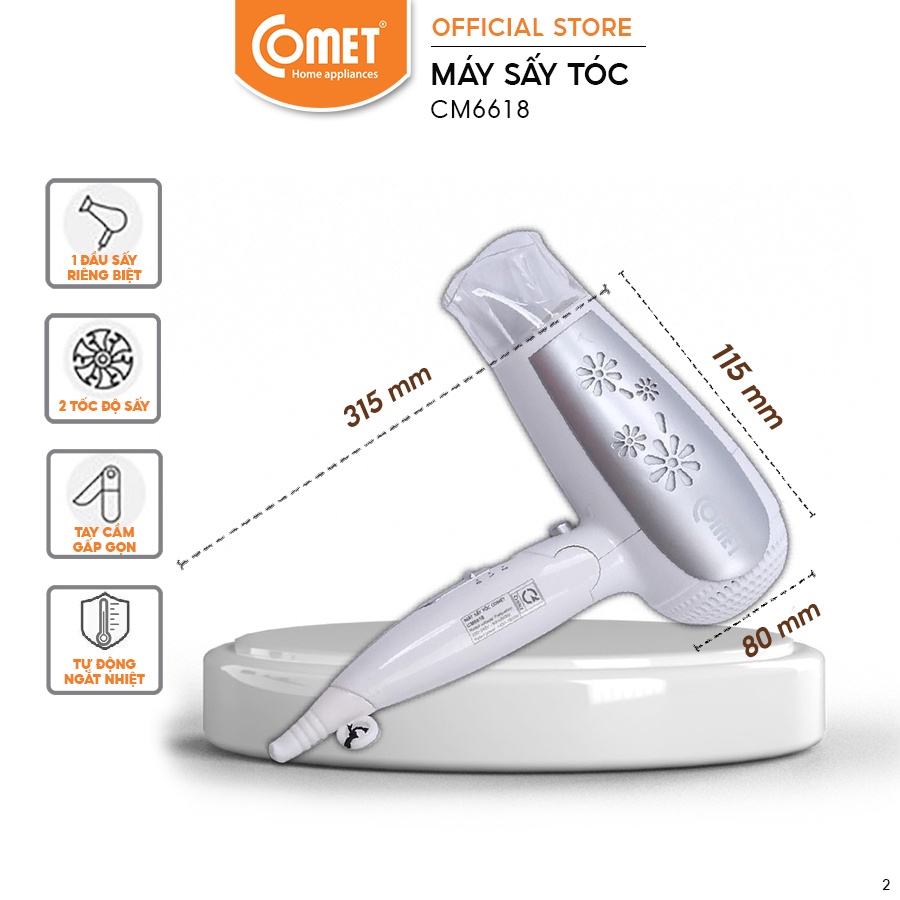 Máy sấy tóc COMET - CM6618