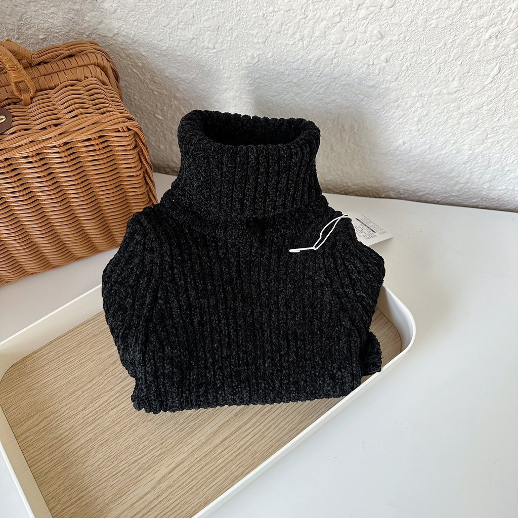 Áo len tuyết nhung cổ cao cho bé trai, bé gái hàng Quảng Châu loại 1