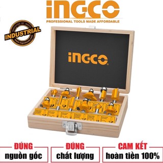 Ingco bộ 12 mũi phay gỗ 12.7mm akrt12121