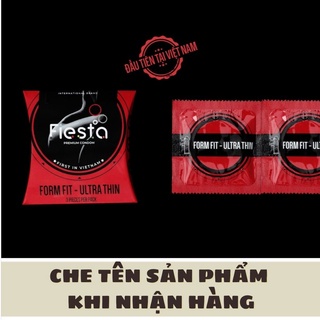 Bao Cao Su Fiesta Form Fit Ultra Thin Ôm Sát Siêu Mỏng Nhiều Gel Bôi Trơn – Hộp 3 Cái- Happy Man