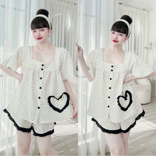 Đồ Ngủ Bigsize MIKY, Đồ Ngủ Nữ Bigsize lụa Xốp cao cấp mềm mại xinh xắn < 90KG