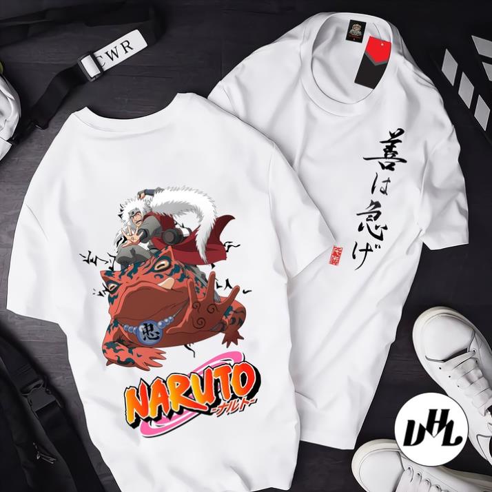 Áo thun nam nữ Naruto Shippuden Jiraiya - Tiên Nhân Háo sắc ATT-05, Áo thun Anime Manga naruto shippuden Unisex Nam Nữ
