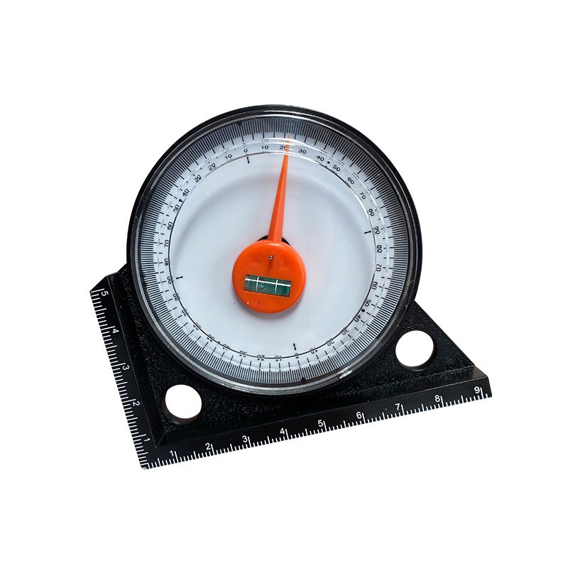 Thước đo góc nghiêng mini loại xịn có nivo, đế nam châm, Thước đo độ nghiêng, Máy đo góc