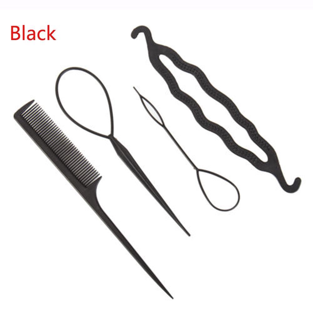 Bộ 4 Dụng Cụ Hỗ Trợ Tạo Kiểu Tóc Thời Trang DIY