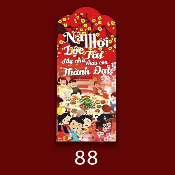 50 Bao Lì Xì Tết Truyền Thống 2023 Quý Mão Giá Sỉ Rẻ Chất Dày Đẹp Cute Thần Tài