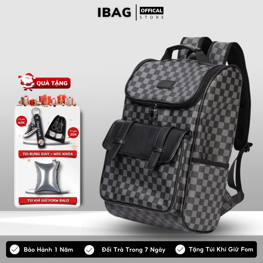 Balo Da Thời Trang Nam Nữ Chống thấm nước,Balo da PU Cao Cấp,Cặp đi học ulzzang,Balo đựng Laptop 15.6 inh - 𝑰𝑩𝑨𝑮