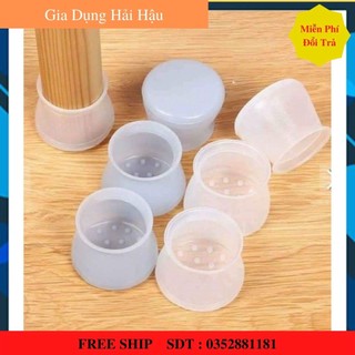 Sét 4 chân BỌC CHÂN GHẾ SILICON
