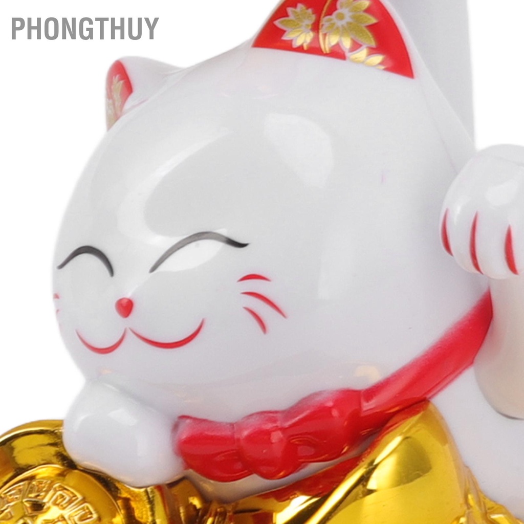 Mèo Thần Tài Vẫy Tay Sử Dụng Năng Lượng Mặt Trời Mang Lại May Mắn Tài Lộc Trang Trí Nhà Cửa / Văn Phòng