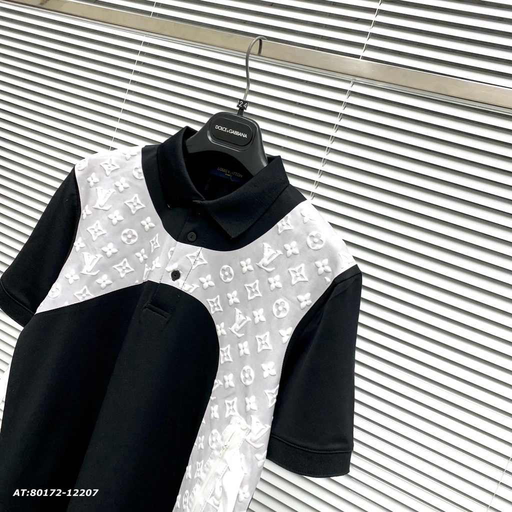 Áo Phông Cổ Tròn LVV In 5D Nổi Cao Cấp, Họa Tiết Phối Thân Siêu Đẹp Cá Tính