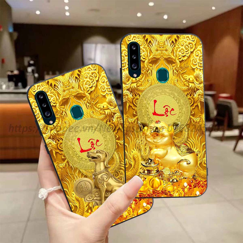 Ốp Samsung A20s / A21 / A8S / A9 2019 in hình 12 Con Giáp Tài Lộc 3D