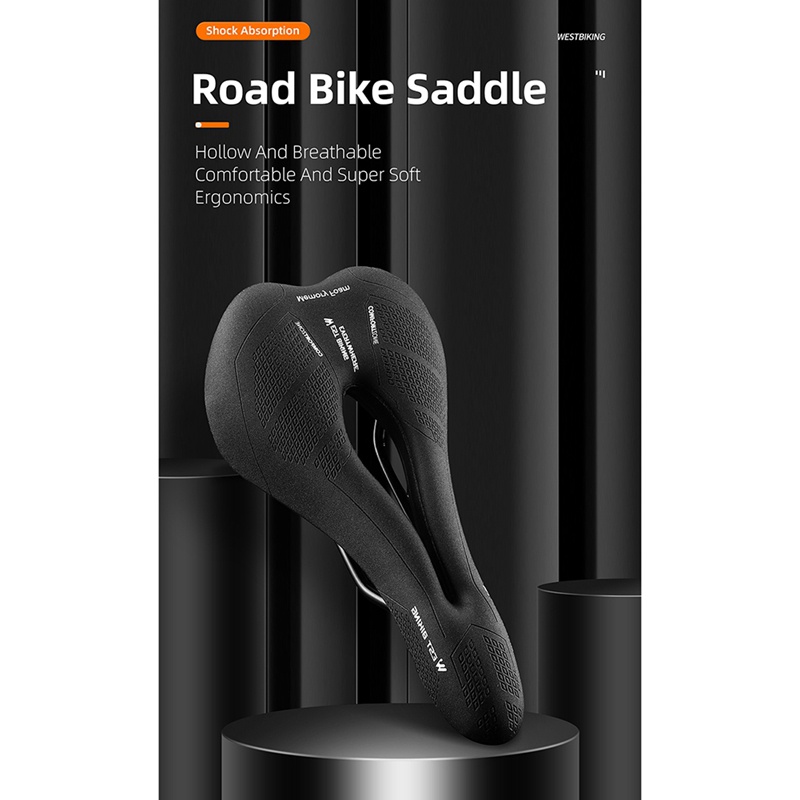 1 Yên Xe Đạp Leo Núi Rỗng Thoải Mái Màu Đen Dễ Lắp Đặt Cho Nam Và Nữ