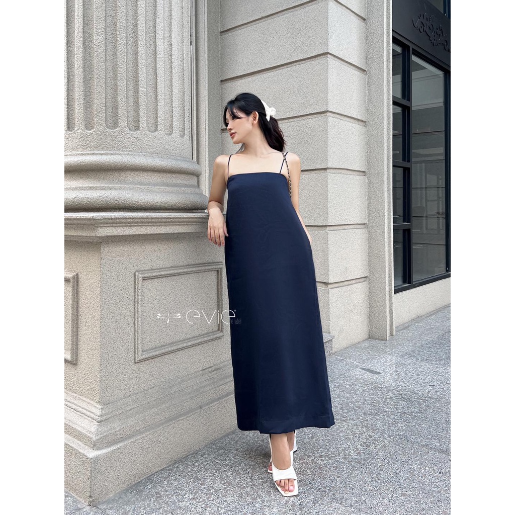 Đầm  Evie Alani_Linen xanh đen