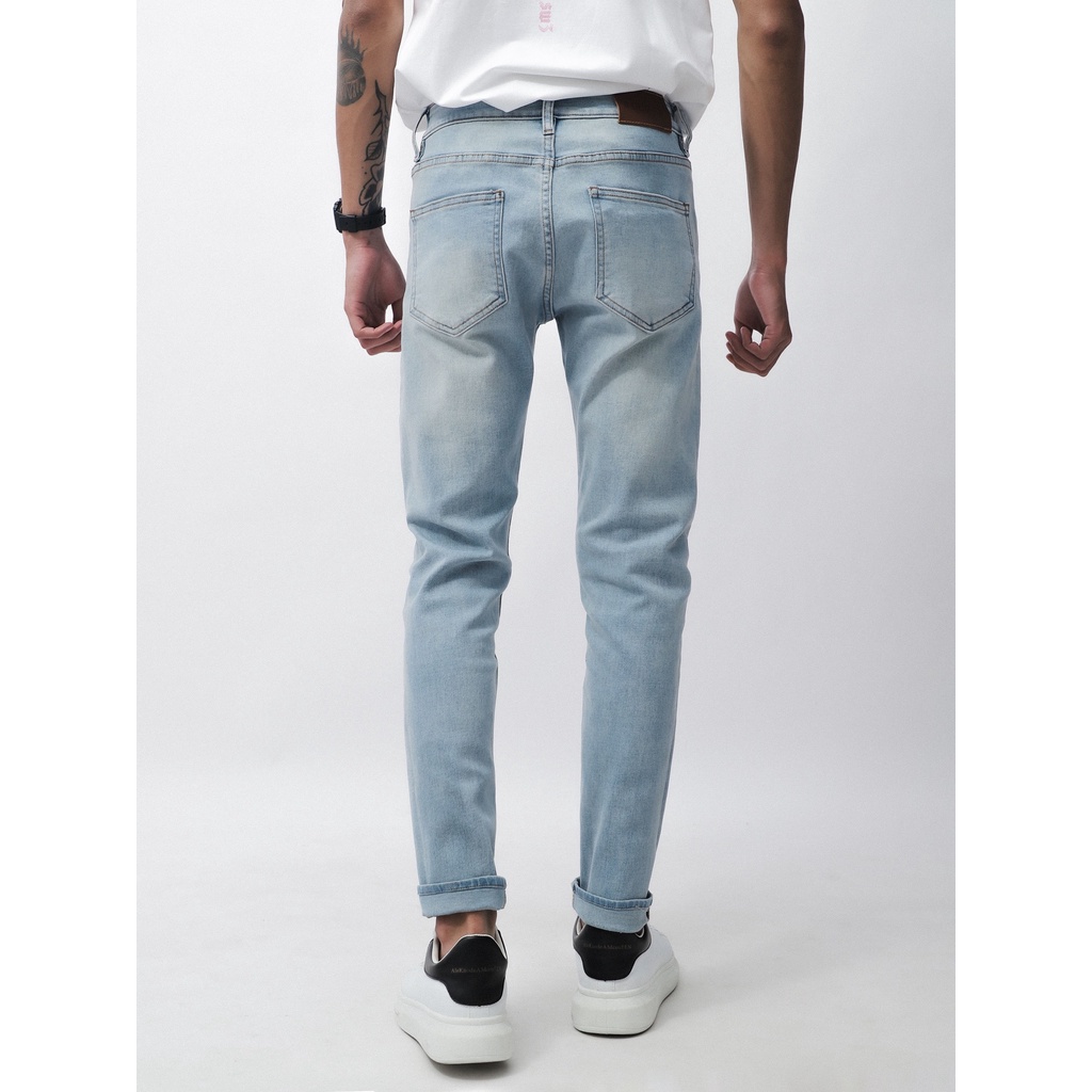 QUẦN BÒ - QUẦN JEAN - DEFOXX - WASH BLUE GREY - FORM SLIM FIT - CODE: 221217