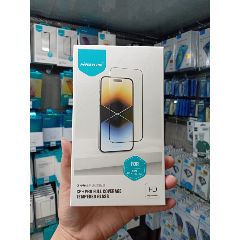 Kính cường lực Nillkin CP+ Pro cho Samsung Galaxy S23, S23 Plus Full màn hình cao cấp