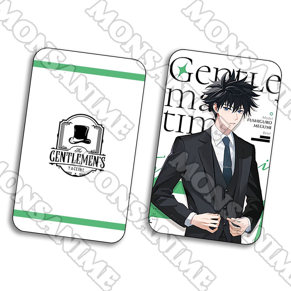 Ảnh card bo góc in hình JUJUTSU KAISEN Chú thuật hồi chiến ver GENTLEMEN thẻ bo viền 5*8cm anime chibi sưu tầm 1 tấm