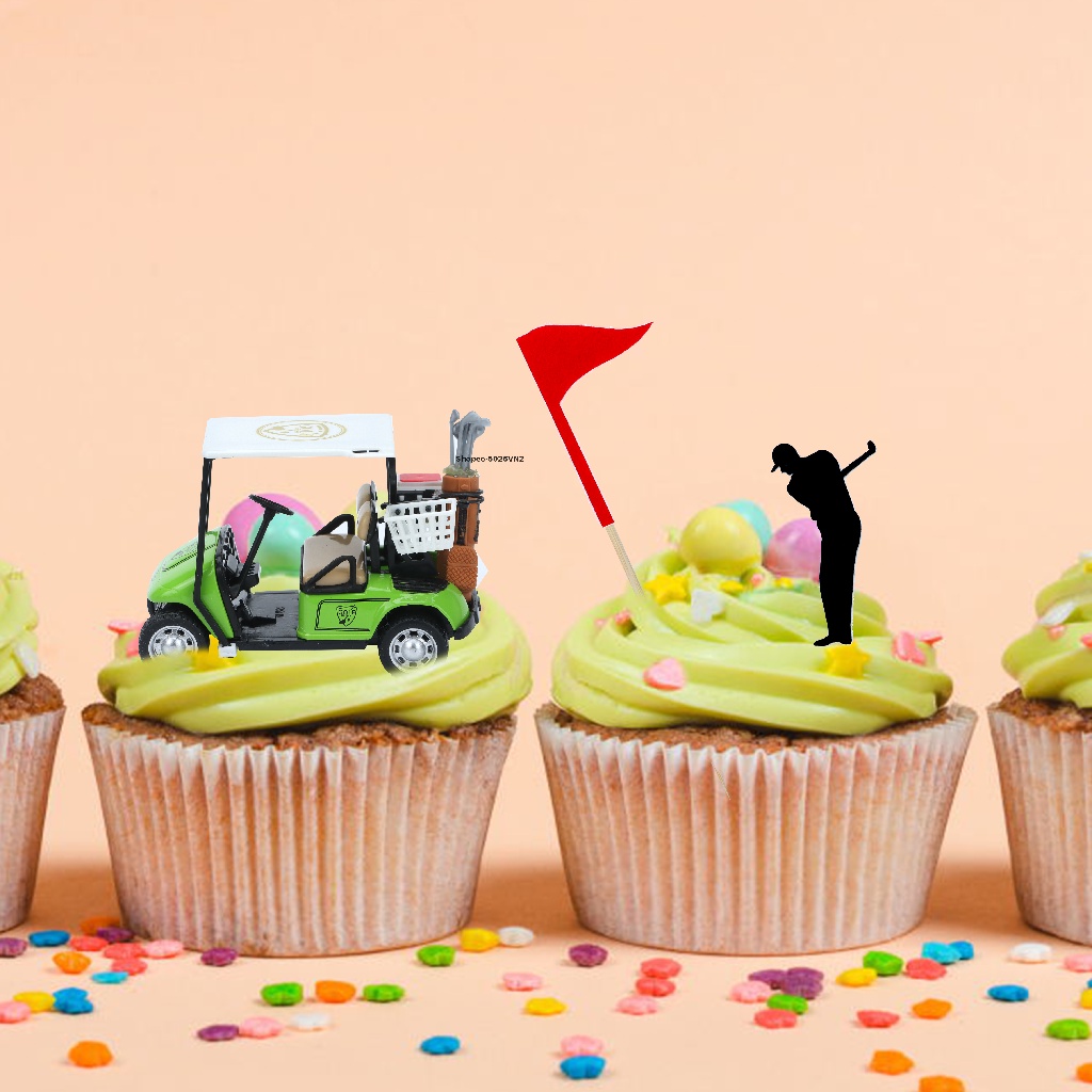 Set 26 Đầu Đánh Golf Trang Trí Bánh Kem Sinh Nhật