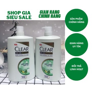 Dầu gội Sạch gàu Clear Mát lạnh bạc hà 1.4kg