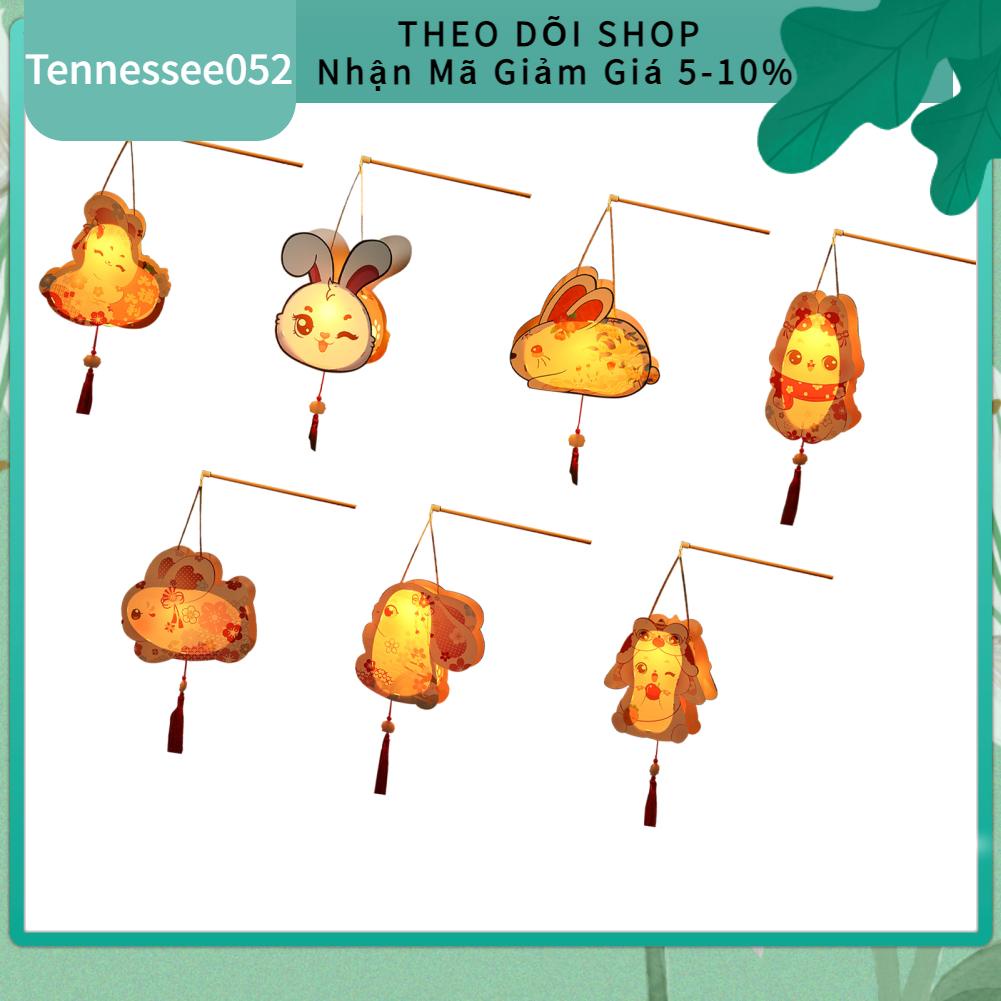 Tennessee052 2023 Thỏ Năm Hoạt Hình Cung Hoàng Đạo Động Vật Đèn Lồng Bunny Tua Rua Mặt Dây Chuyền Tiệc Mới Trang Trí Nhà