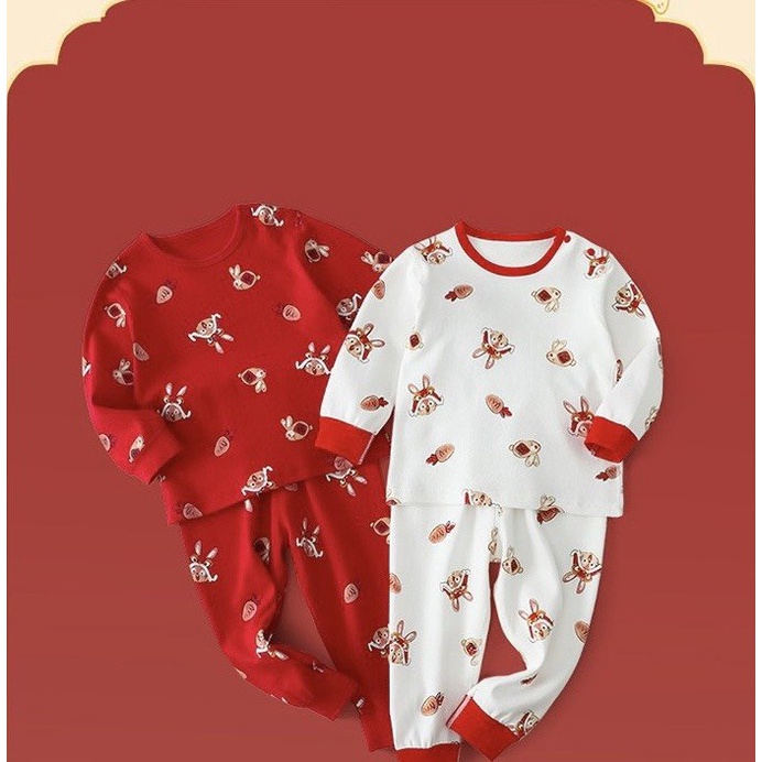 Bộ quần áo trẻ em minky mom Tết 2023 chất liệu thun cotton cao cấp cho bé trai bé gái siêu mềm mịn