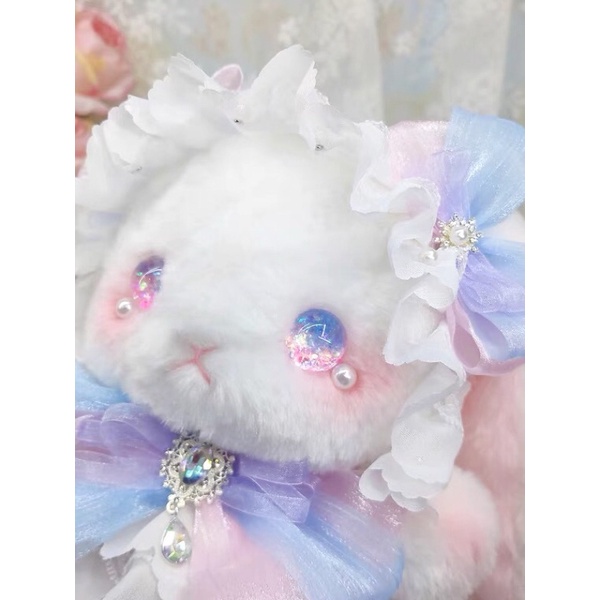 YASAS0165-Túi xách lolita messenger mắt ánh nhũ bông tuyết