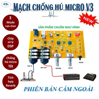 Mạch chống hú micro reverb v3 phiên bản cắm ngoài | chống hú reverb v3 tâm nam 2023