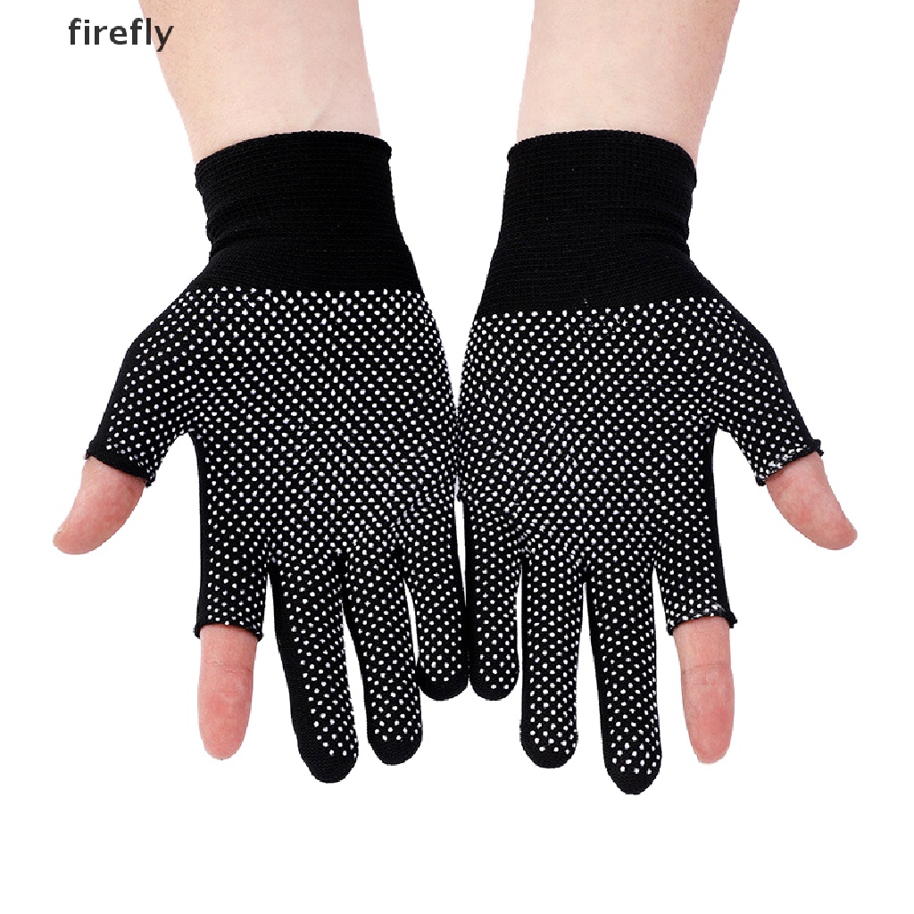 Găng Tay Nửa Ngón Bằng Nylon Chống Trượt Thoáng Khí Có Thể Chạm Màn Hình Cảm Ứng Cho Nam Nữ