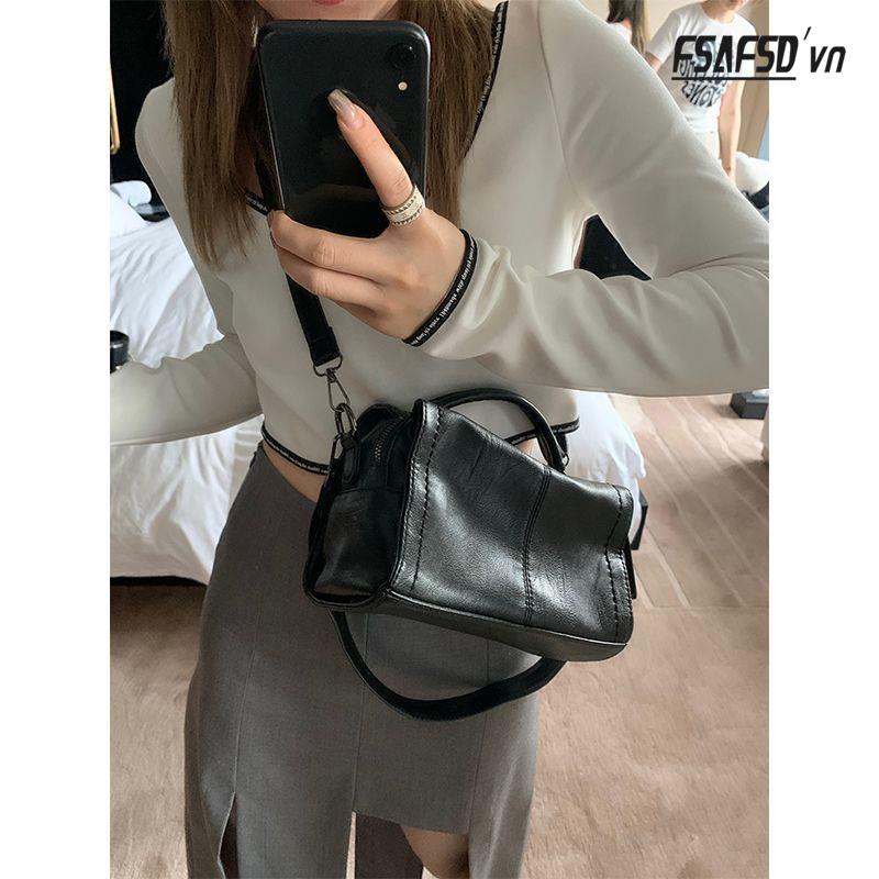 Túi Đeo Chéo Hình Vuông Nhỏ Phong Cách Trung Cổ Hàn Quốc Mới 2022 Cho Nữ