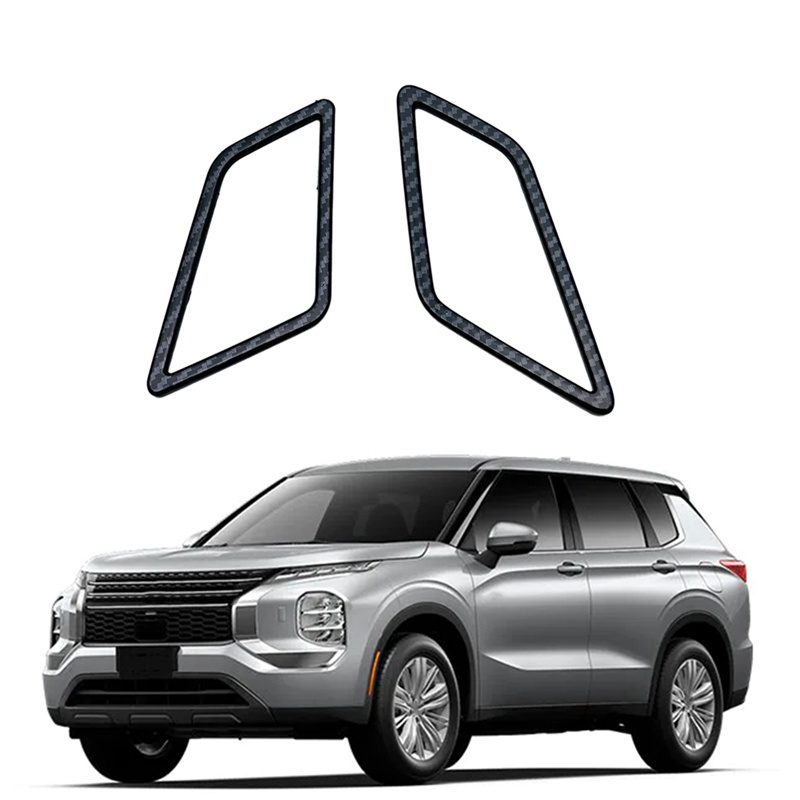 Khung Dán Trang Trí Lỗ Thông Gió Bằng Sợi Carbon Cho Mitsubishi Outlander 2022 2023 RHD