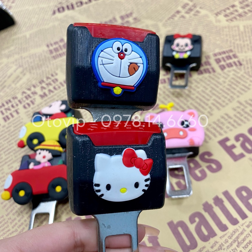 1 chiếc chốt cài dây an toàn, ngắt chuông cảnh báo loại Cao cấp có hình 3D dễ thương-Chốt cắm nối tiếp