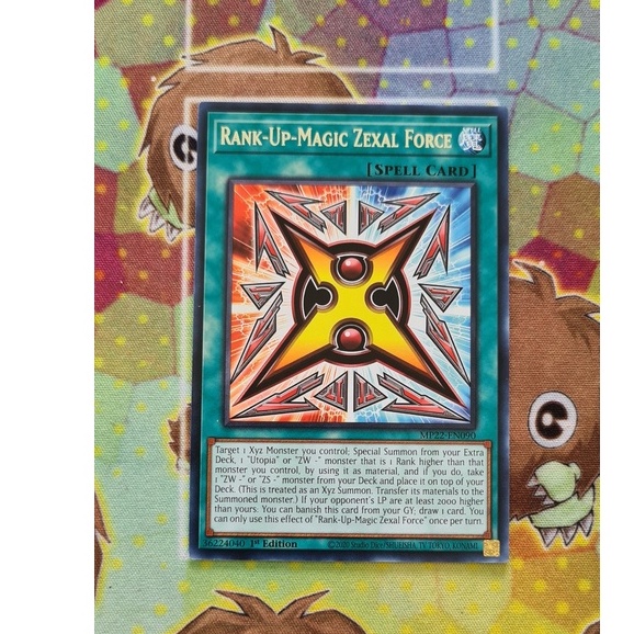 Thẻ Bài Yugioh Spell Rank-Up-Magic Zexal Force - MP22-EN090 - Rare